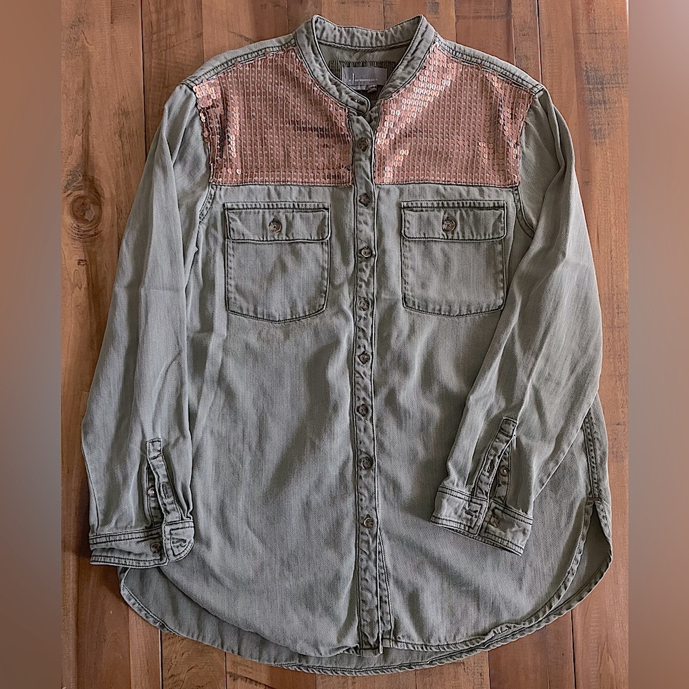 Anthropologie Button Down - image 3